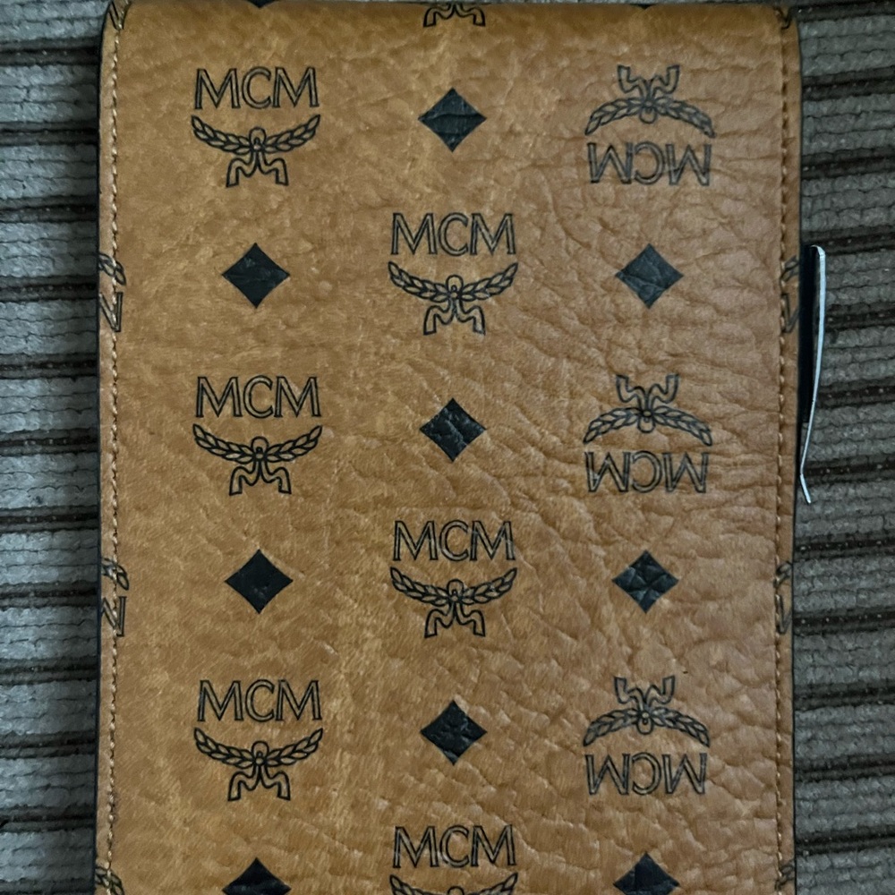 New in box/dust bag-MCM notepad with paper/pen! Amazing little designer gift!